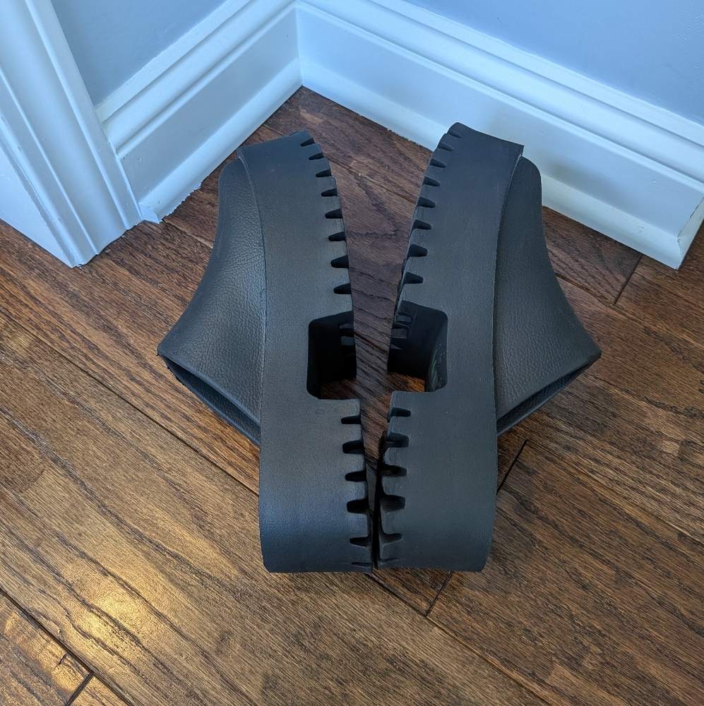 Jeffrey Campbell Black Platform Clog Mules - Picture 5 of 8